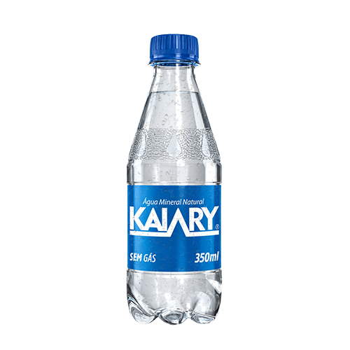 Garrafa de água mineral Kaiary de 350 ml sem gás