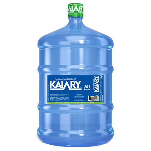 Garrafão retornável de água mineral Kaiary de 20 litros